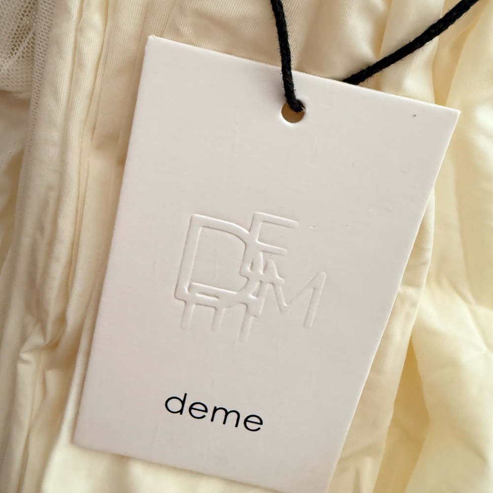NWT DEME BY GABRIELLA Alyssa Top And Skirt Set in Off White Size Small - Picture 8 of 8